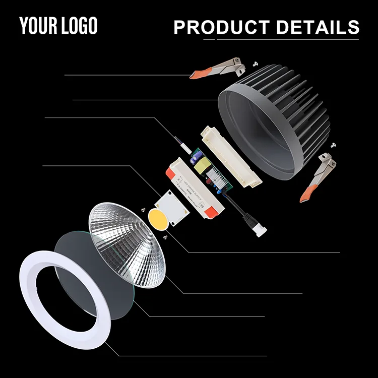 SKD LED High Power COB Downlight